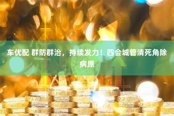 车优配 群防群治,持续发力!四会城管清死角除病原