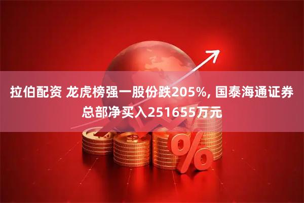 拉伯配资 龙虎榜强一股份跌205%, 国泰海通证券总部净买入251655万元
